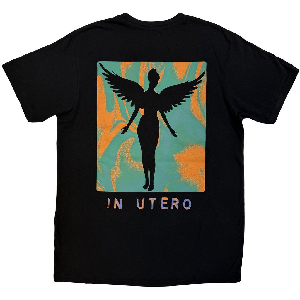 Nirvana Unisex Adult In Utero Angel Swirl T-Shirt