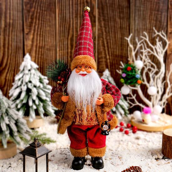 Рождественские украшения в виде куклы Санта-Клауса, милая реалистичная фигурка Санта-Клауса, праздничное украшение для дома, кухни, отеля