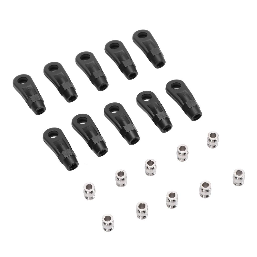 10PCS M4 RC Link Rod Ends M4 Plastic Tie Rod End Ball Joint Link 1 10 Crawler Link Ends for Axial SCX10 I II III