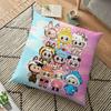 Наволочка Labubu The Monsters Pillowslip Cushion Plush 45x45CM Для мальчиков и девочек Мультфильм Аниме Kawaii Украшения Дети День рождения Милые подарки
