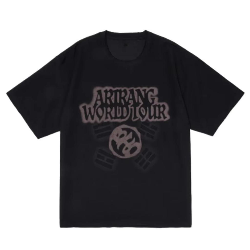 2026 Kpop Korean boy band Fashion Singer World Tour T-shirt Short Sleeve Women Men Rapper Streetwear Tshirts for Fan Loose Top