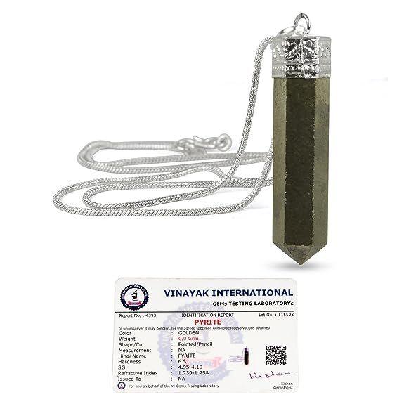 Подвеска-карандаш из кристалла Рейки с натуральным сертифицированным кристаллом качества AAA с сертификатом и металлической цепочкой для исцеления и кристаллическими лечебными драгоценными камнями