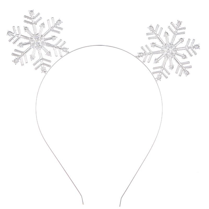 Christmas Crystal Snowflake Headband - Fashionable Hair Accessory for Parties & Photos