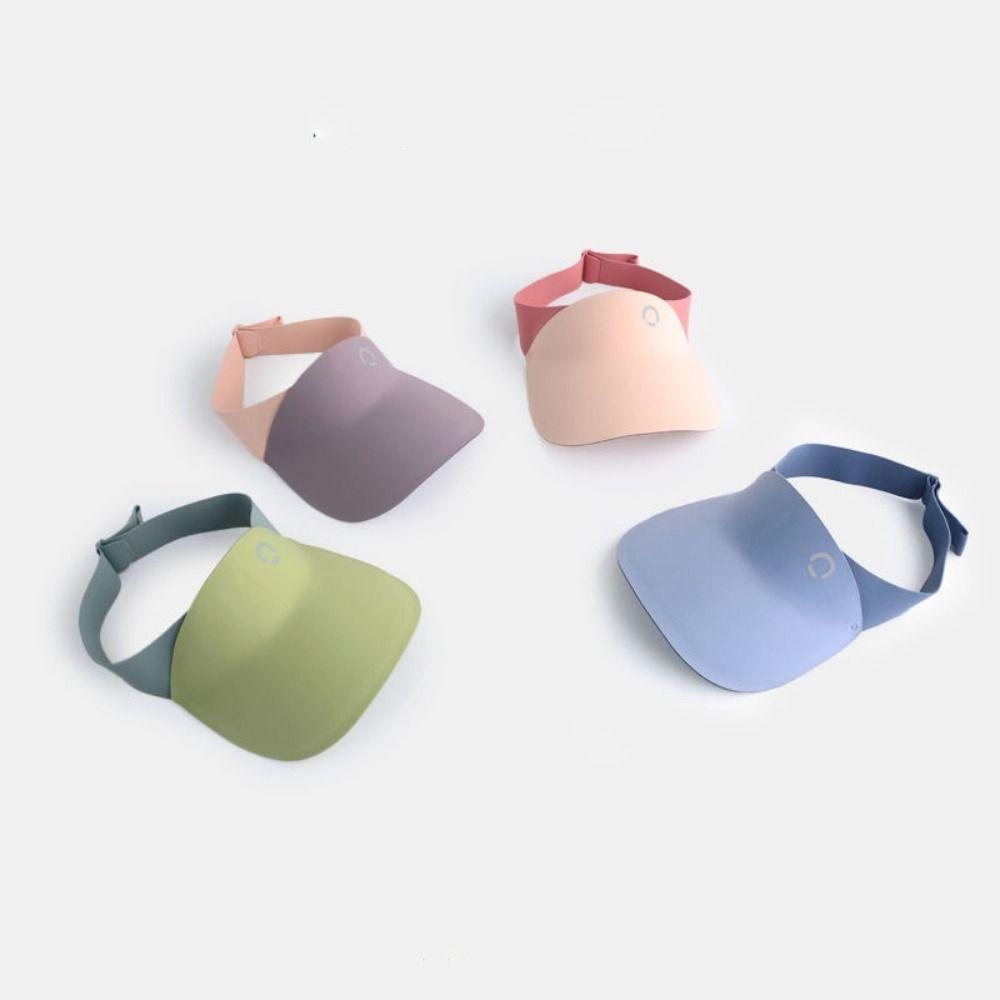 Contrast Color Summer Kid Sunhat Korean Style Children's Empty Top Cap Seamless Sun Hat  Kid