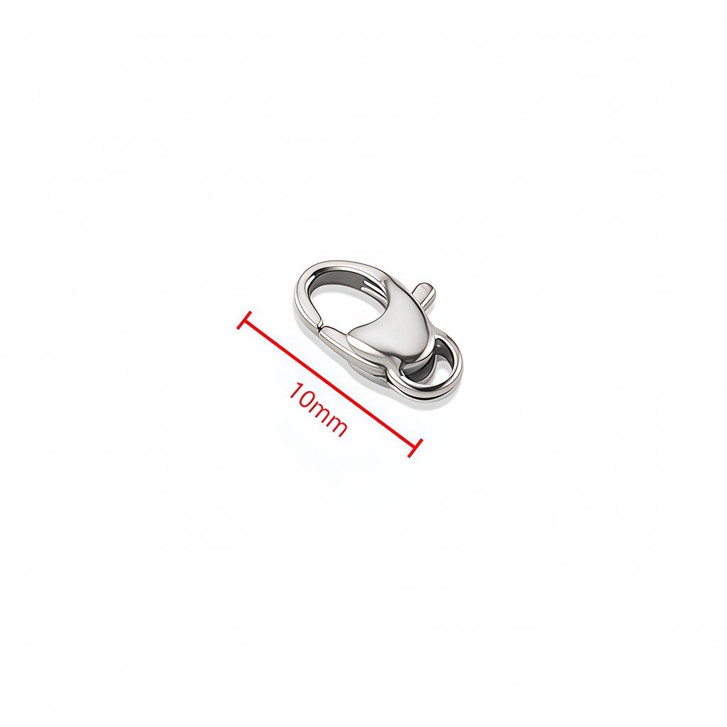 1-3PCS Stainless Steel Lobster Clasps Connectors Hook 10-20mm for Necklaces Bracelets DIY Jewelry Making Findings Accessories