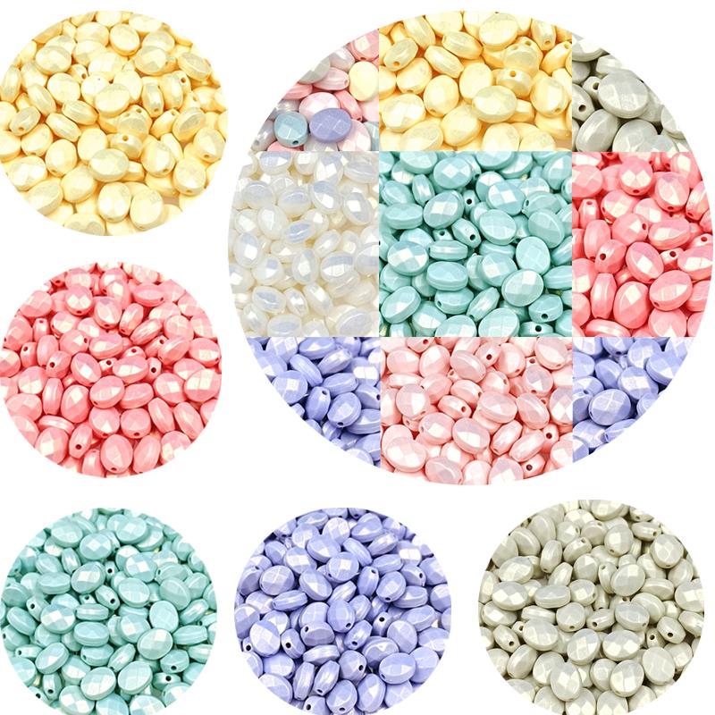 Акриловые макароны 20 шт плоские бусины дисперсионные бусины горячая распродажа новые для самостоятельного изготовления ювелирных изделий серьги своими руками украшения браслеты из бисера 8*10 мм аксессуары