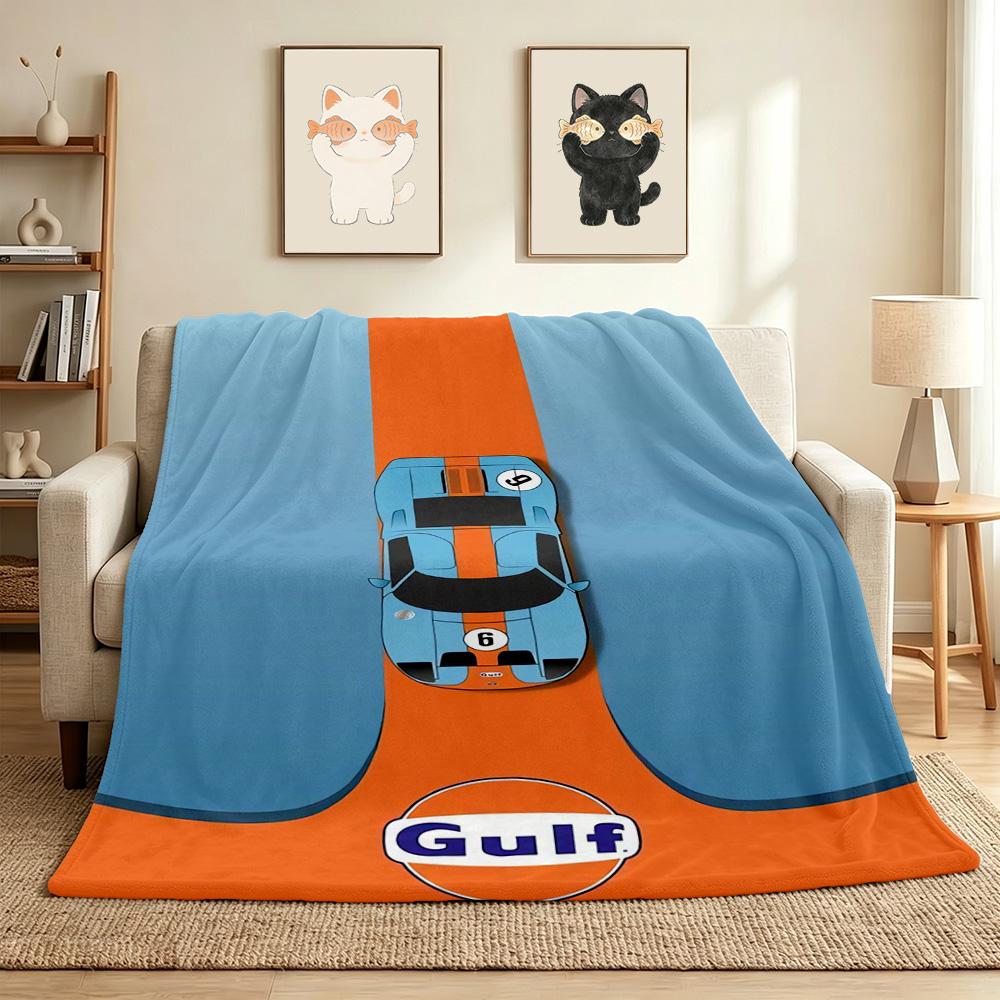 Gulf Car Flannel Blanket Throw Blanket Soft Warm Sofa Bed Camping home Decor Unique Christmas Gift C926728