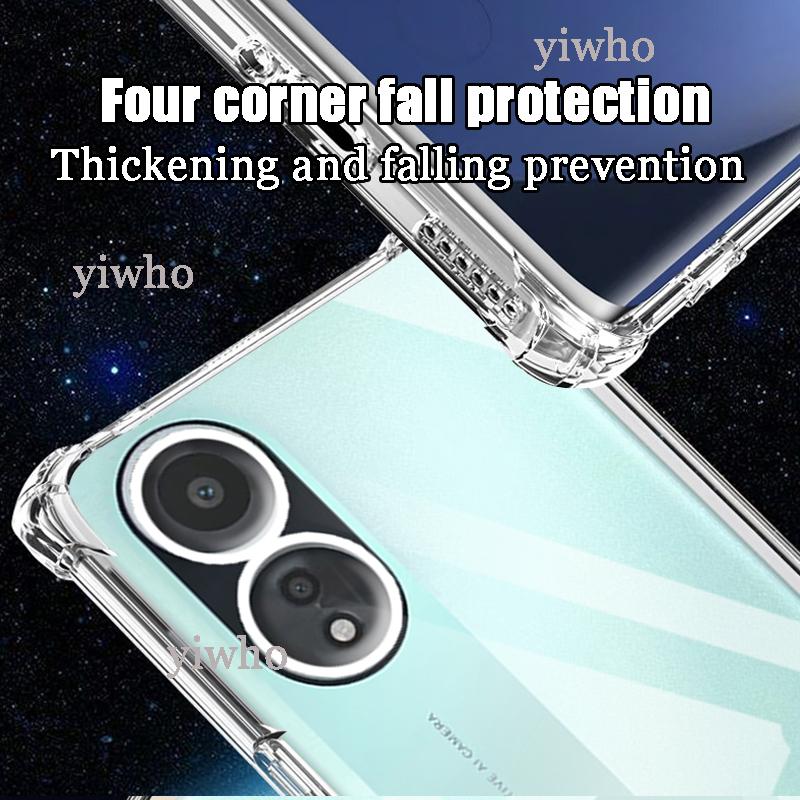 Shockproof Clear Case for Oppo A58 4G 6.72" CPH2577 Soft Silicone Transparent Back Covers for Oppo A 58 Phone Protective Camera