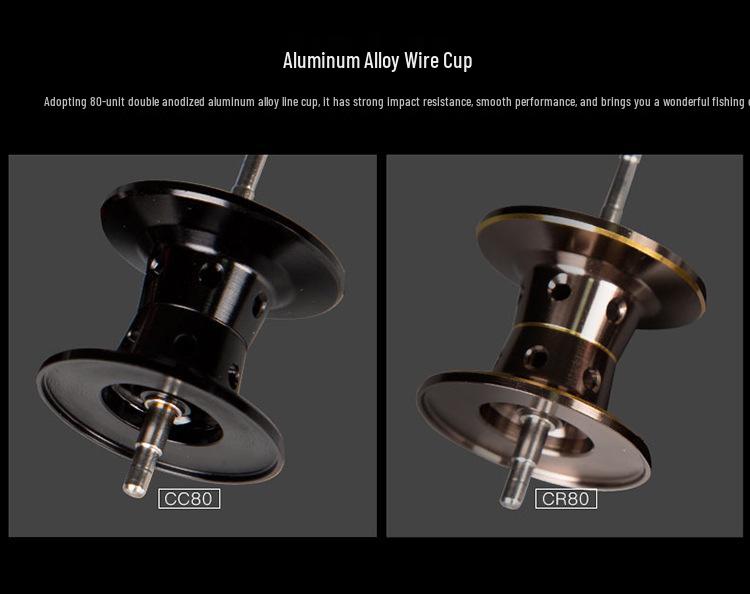 Daiwa PR100 CC80 CR80 Metal Baitcasting Reel - Long Cast, Anti-Backlash Lure Reel