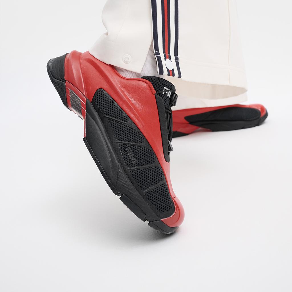 Fila Couple Matching Versatile Fashion Low-Top Casual Shoes Women Sneaker Fire-Red Black F12W431116FFB