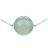 [R1026] - Handmade Silver Necklace 'Mineralia' Silver Aventurine - 10 Mm