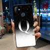 Phone Case For Itel P36 Play/Vision 1 Couple Soft Silicone Anti-scratch Black Shell Elegant Simple Letter Flower Pattern Casing