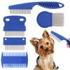 6 Pcs/set Portable Dogs Cats Tear Stain Remove Lice Comb Grooming Combs Pet Flea Comb Dematting Tool