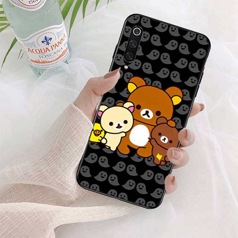 Чехол для телефона с медведем Rilakkuma для Xiaomi mi 5 6 8 9 10 lite pro SE Mix 2s 3 F1 Max2 3