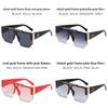 Modern Unisex Large Frame Sunglasses With Blue Lens And Polycarbonate Material For Outdoor Sports And Travel