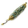 [N4627] - Ethnic Bracelet 'Kilimanjaro' Golden Green