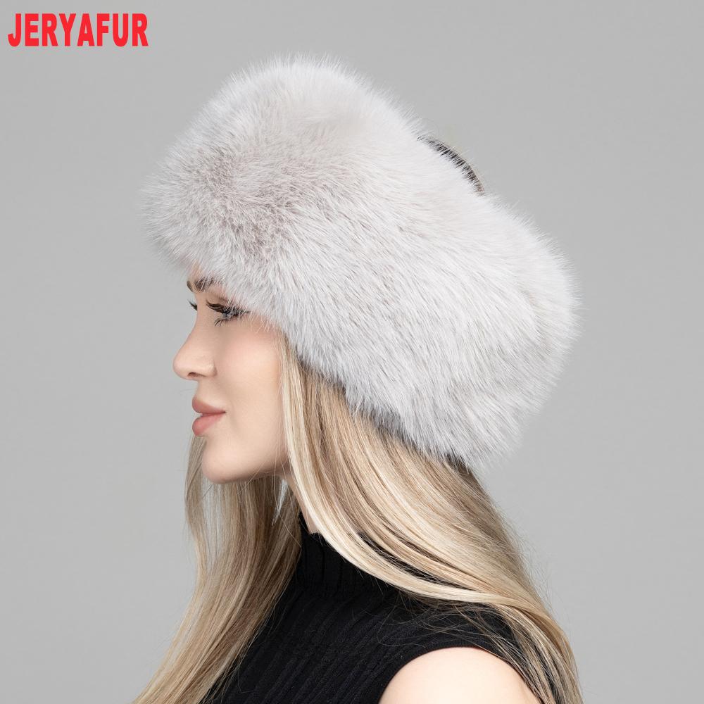 JERYAFUR Женская зимняя шапка из искусственного меха, густая пушистая серая плюшевая теплая модная женская кепка для холодной зимы на открытом воздухе