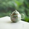 Chinese Style Ru Ware Antique Teapot Retro Domestic Ceramic Small Size Hexagonal Pot Kung Fu Tea Set Teapot