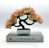 Hot Selling Artificial Flowers Bonsai Green Pot Guest-Greeting Pine Bonsai Simulation Potted Plant Ornament for Home Decor