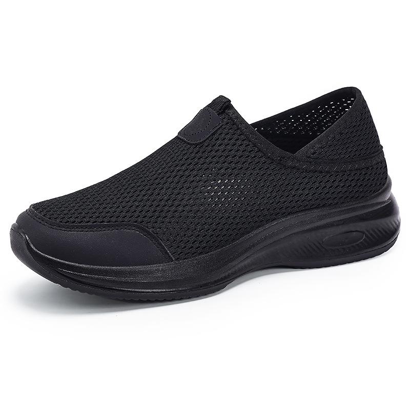 Summer New Mosquito Repellent Men's Shoes One Pedal Old Beijing Cloth Shoes Breathable Casual and Comfortable Couple Dad Shoes