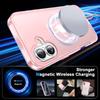 For iPhone 16 Plus Case Frosted TPU+PC Phone Cover with Magnetic Kickstand PET Screen Protector Compatible with MagSafe