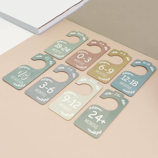 8 шт./компл. деревянные разделители для детского шкафа для новорожденных до 24 месяцев, вешалка для одежды, органайзер, украшение для детской комнаты в деревенском стиле в стиле бохо