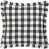 Yard Barton Fringed Checked Cushion Cover