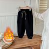 Детские осенне-зимние спортивные штаны, свободные и универсальные повседневные спортивные брюки для мальчиков и девочек, детские длинные штаны с плюшем