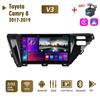 Автомобильное радио 2Din Android для Toyota Camry 8 2017-2019, мультимедийное головное устройство Carplay, Wi-Fi, стереонавигация, 2 + 32 ГБ