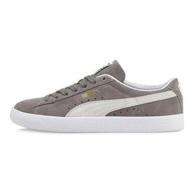 Кроссовки унисекс замшевые Vintage Steel Grey Белые 374921-20