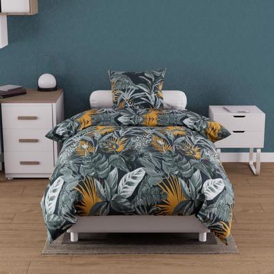Комплект постельного белья из хлопка 57 нитей 140x200 см TROPIC синий, от Soleil d'ocre