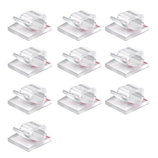 10/50 шт. Прозрачный зажим для укладки кабеля, самоклеящийся многофункциональный зажим для фиксации провода, липкий шнур