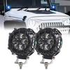 CLOWICSR LED Work 42W Light Fog Round Fog Spotting Driving Lights for Jeep Cross and Boat of 4-inch Lights, Pods, Lamps, 12V/24V Lights, Off-Road
