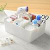 JEJ Astage Storage Box, Desk Tote, Stackable Desk Organizer, Made in Japan, White, 26cm W x 18.8cm D x 14.5cm H