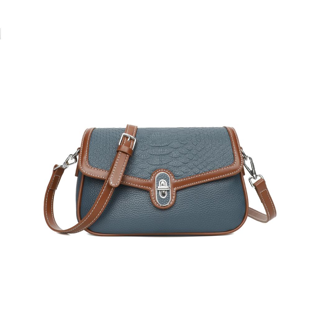Bag Women's Fashionable Versatile Leather Bag New High-end Shoulder Oblique Span Bag Simple Foreign Texture Trendy Bag