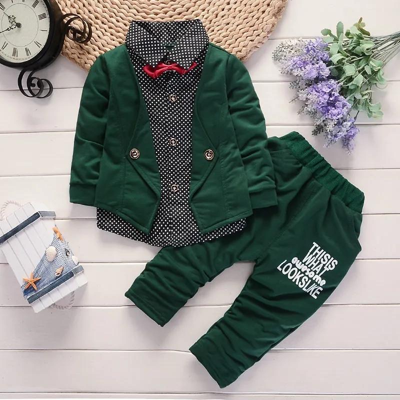 Джентльмен для малышей Baby Boy Kid Infant Fashion Shirts Tops + Pants Outfit Set