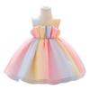 Baby Girl Dresses Party and Wedding Newborn Girl Elegant Party Dresses With Big Bow Infant Girl 1st Birthday Princess Dress
