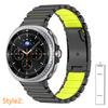 Титановый ремешок для Samsung Galaxy Watch 8 Classic 46мм 8 40мм 44мм Мягкий резиновый металлический ремешок для Galaxy Watch Ultra 2025 47мм 2024