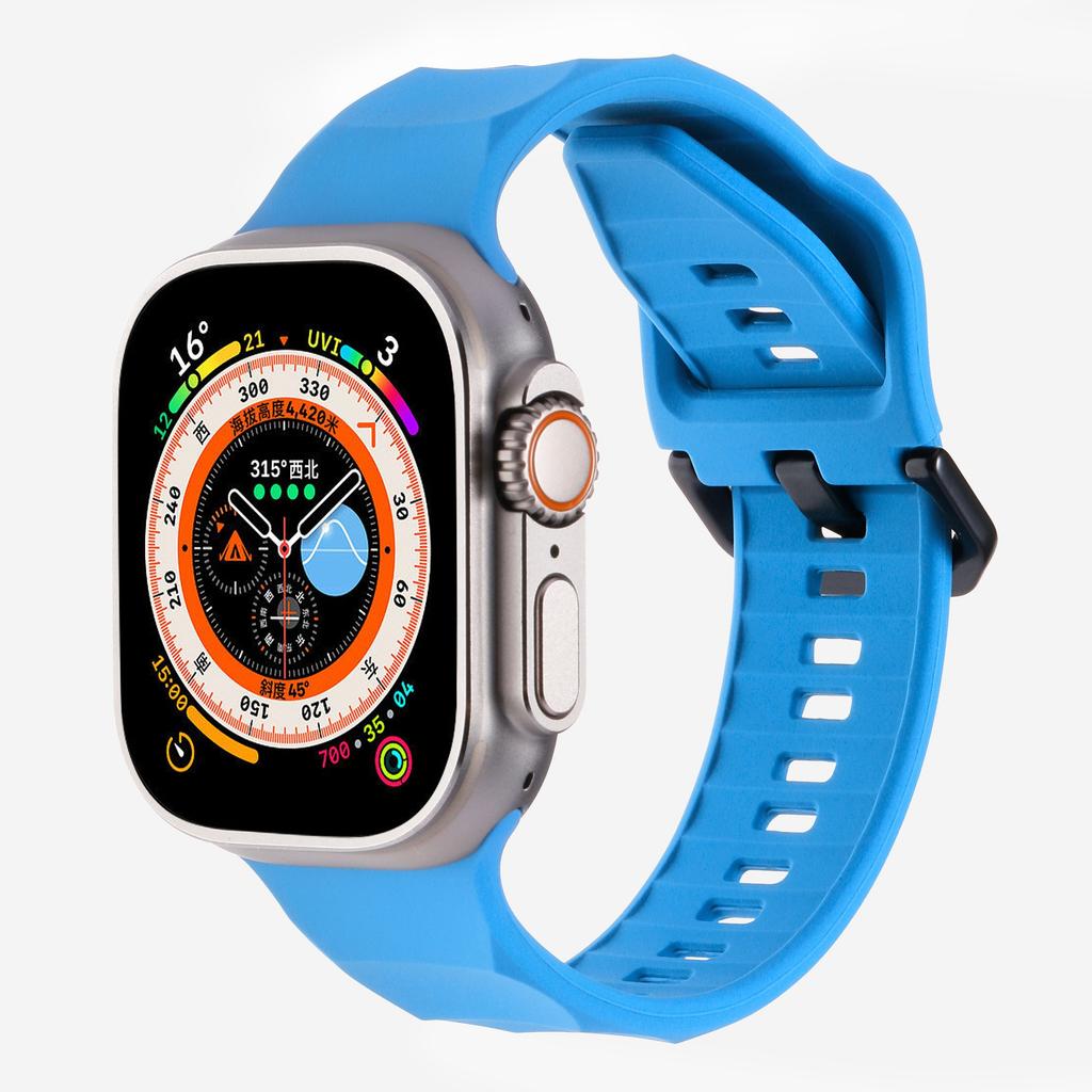 Мягкий силиконовый ремешок для Apple Watch Ultra 3/2 49 мм 46 мм 45 мм 44 мм 42 мм 40 41 мм Спортивный браслет iWatch Серия 11 10 9 8 7 5 SE 3