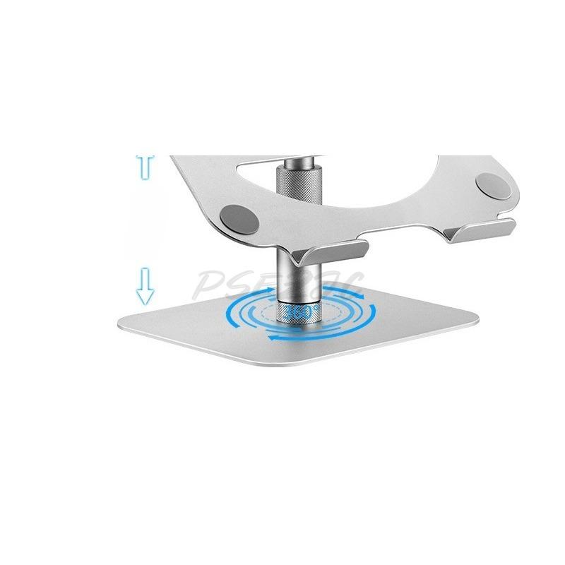 Adjustable Aluminum Alloy Lifting and Rotating Laptop Stand Suitable for IPad and Desktop Computers