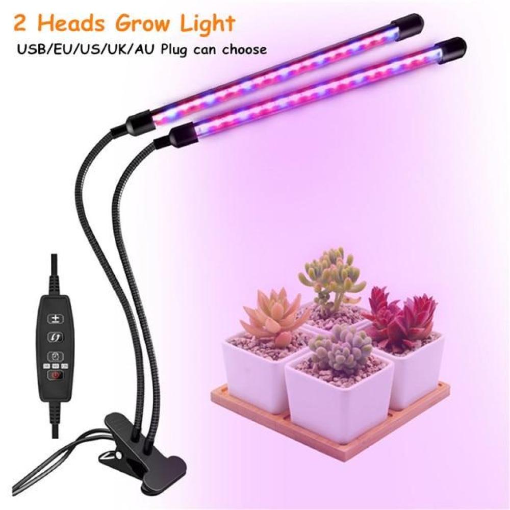 Светодиодная фитолампа полного спектра с USB-таймером, настольная лампа для выращивания растений, овощей, цветов, рассады, 10 Вт, 20 Вт, 30 Вт, 40 Вт