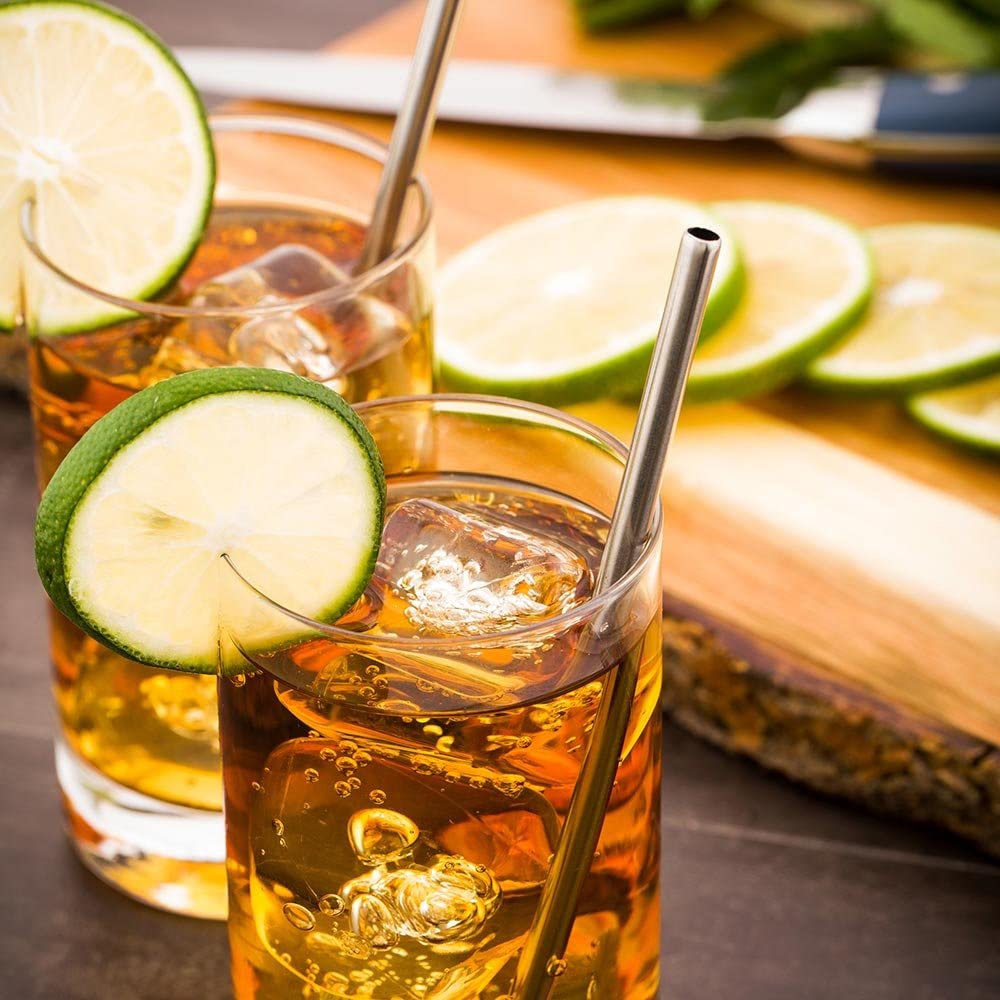 4 шт. Короткие металлические трубочки из нержавеющей стали 304, многоразовые экологически чистые питьевые трубочки для детей, посуда для бара, стаканы для коктейлей, кружки