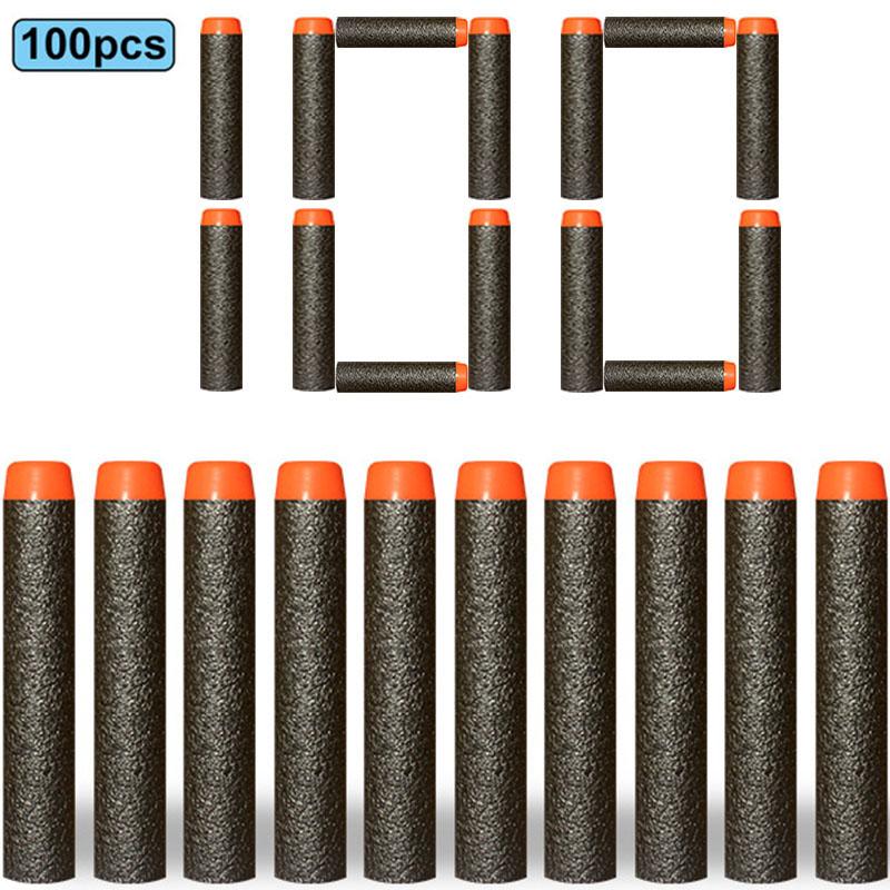 7,2 см 100 шт. Идеально для Nerf Мягкие Пули Снаряды Круглая Голова Пополняемые Губчатые Пули Детская Игрушечная Пушка Пули Идеально для Бластеров NERF N-Strike