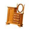 Dollhouse Dressing Table Miniature, Wood Frame Dresser, Bedroom Decor, Life Scene Scenery Dolls