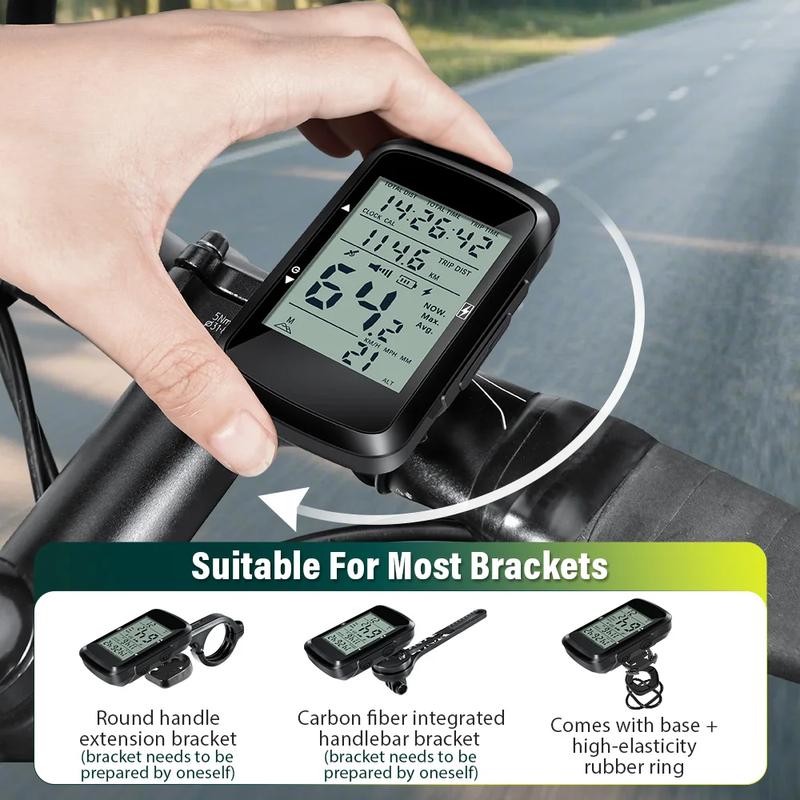NEWBOLER Беспроводной велокомпьютер GPS Спидометр для велосипеда MTB Дорожный велосипед Водонепроницаемый USB-перезаряжаемый Велосипедные аксессуары