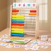 Children'S Wooden Abacus Stand, Kindergarten Primary School Students' Calculation Stand, Counting Sticks, Addition And Subtraction Abacus, Montessori