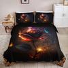 Fashion Aesthetic 3D Rose Print Bedding Set, Soft Comfortable Duvet Cover For Bedroom Guest Room