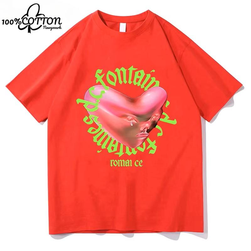 2024 Fontaines D.C.Romance T Shirt in The Modern World  Clothing Harajuku T-Shirt Unisex High Quality Tops Cotton S-6XL