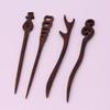 Hair Clasp Ladies Gift Wooden Vintage Ebony Accessories Guajacwood Hairpin