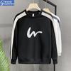 Высококачественная хлопковая толстовка с круглым вырезом, корейская мода, футболки с длинным рукавом в стиле Харадзюку, повседневная уличная одежда для мужчин на осень 2023 г.